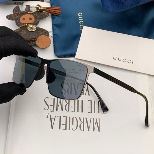 RECTANGULAR FRAME SUNGLASSES G2805 IN METAL