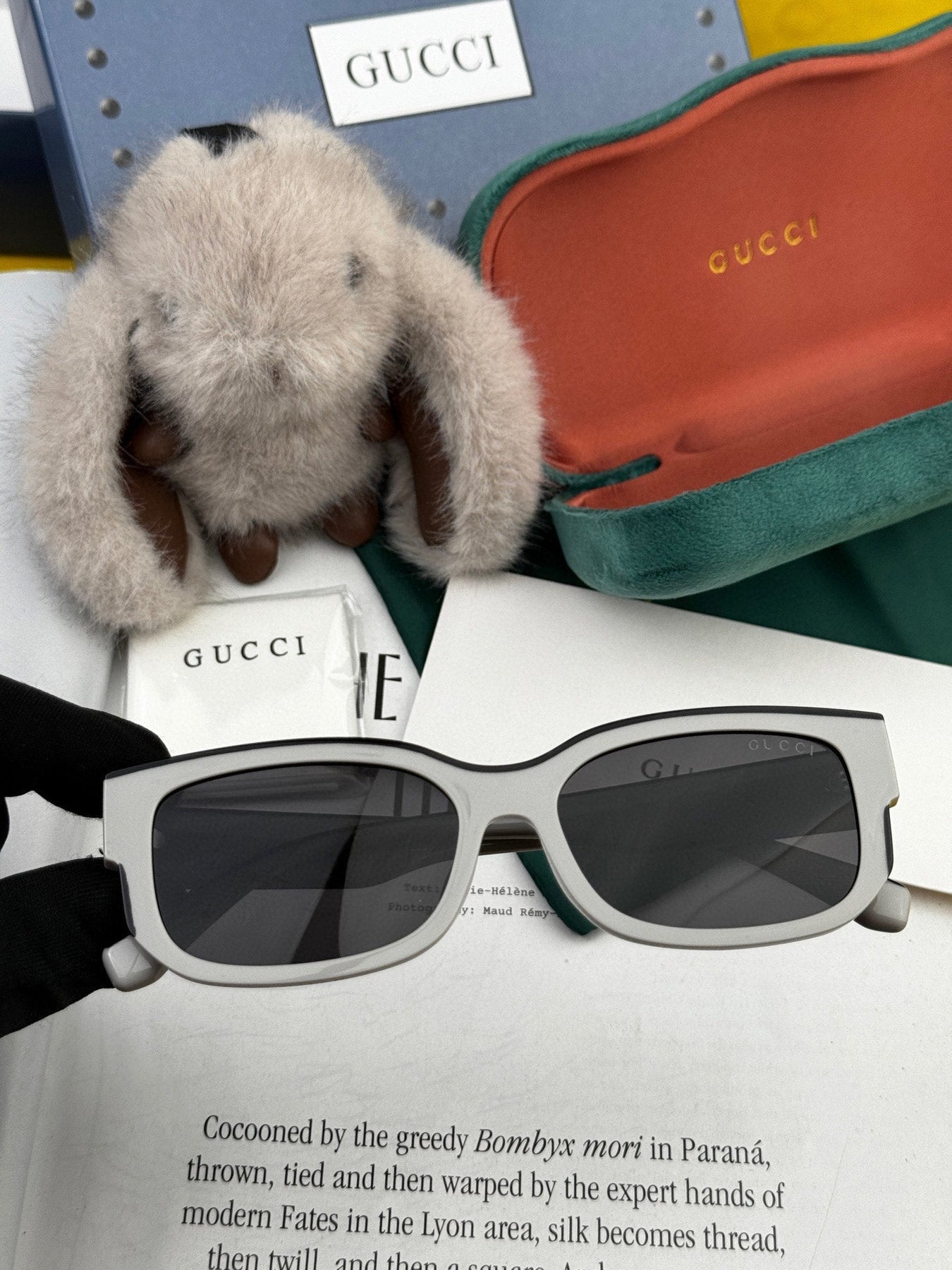 RECTANGULAR FRAME SUNGLASSES G0110 IN ACETATE