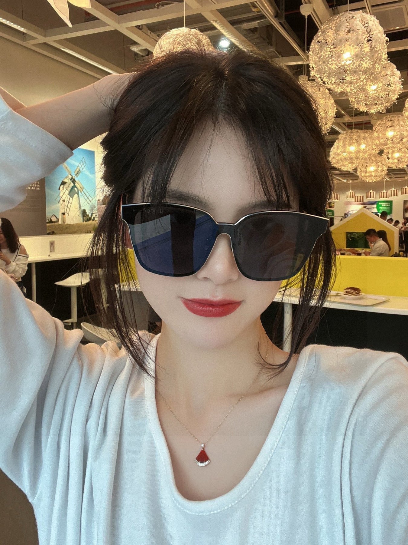 RECTANGULAR FRAME METAL SUNGLASSES G380 IN ACETATE