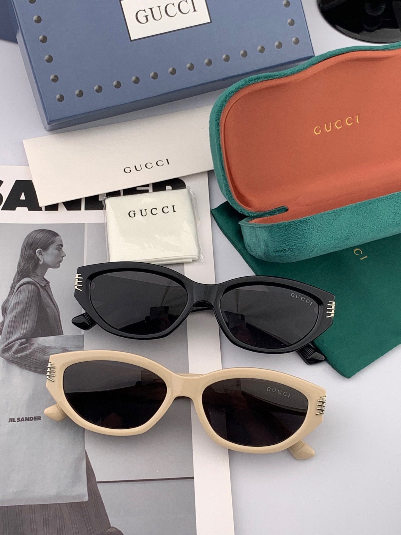 OVAL FRAME SUNGLASSES G0111 IN ACETATE