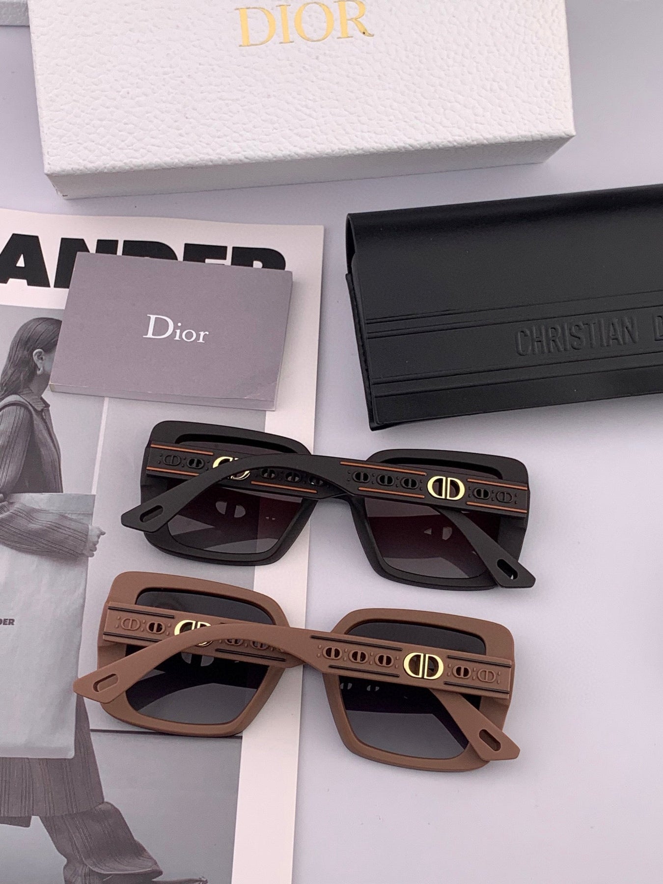 MONTAIGNE SUNGLASS CD1228 IN ACETATE EMBOSSED LOGO