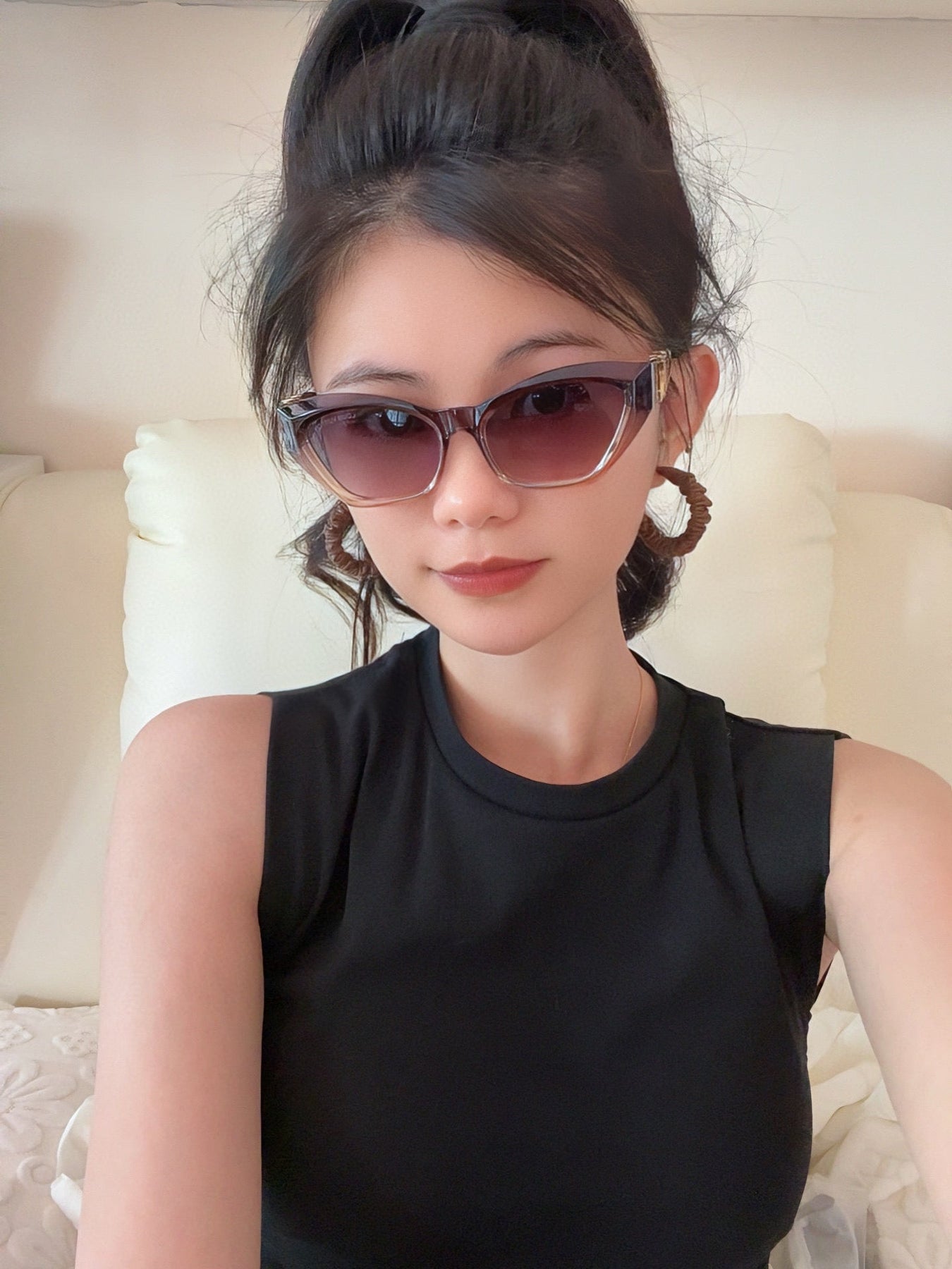 CAT EYE SUNGLASSES L0231 IN ACETATE