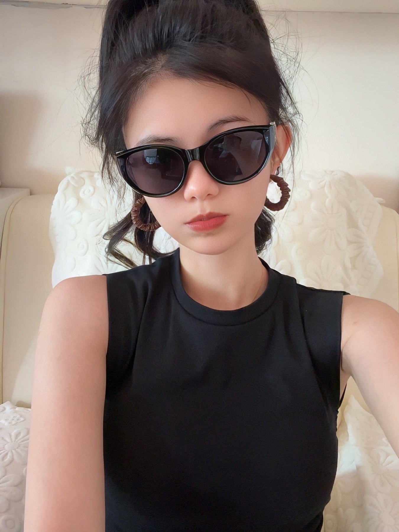 CAT EYE SUNGLASSES L1231 IN ACETATE