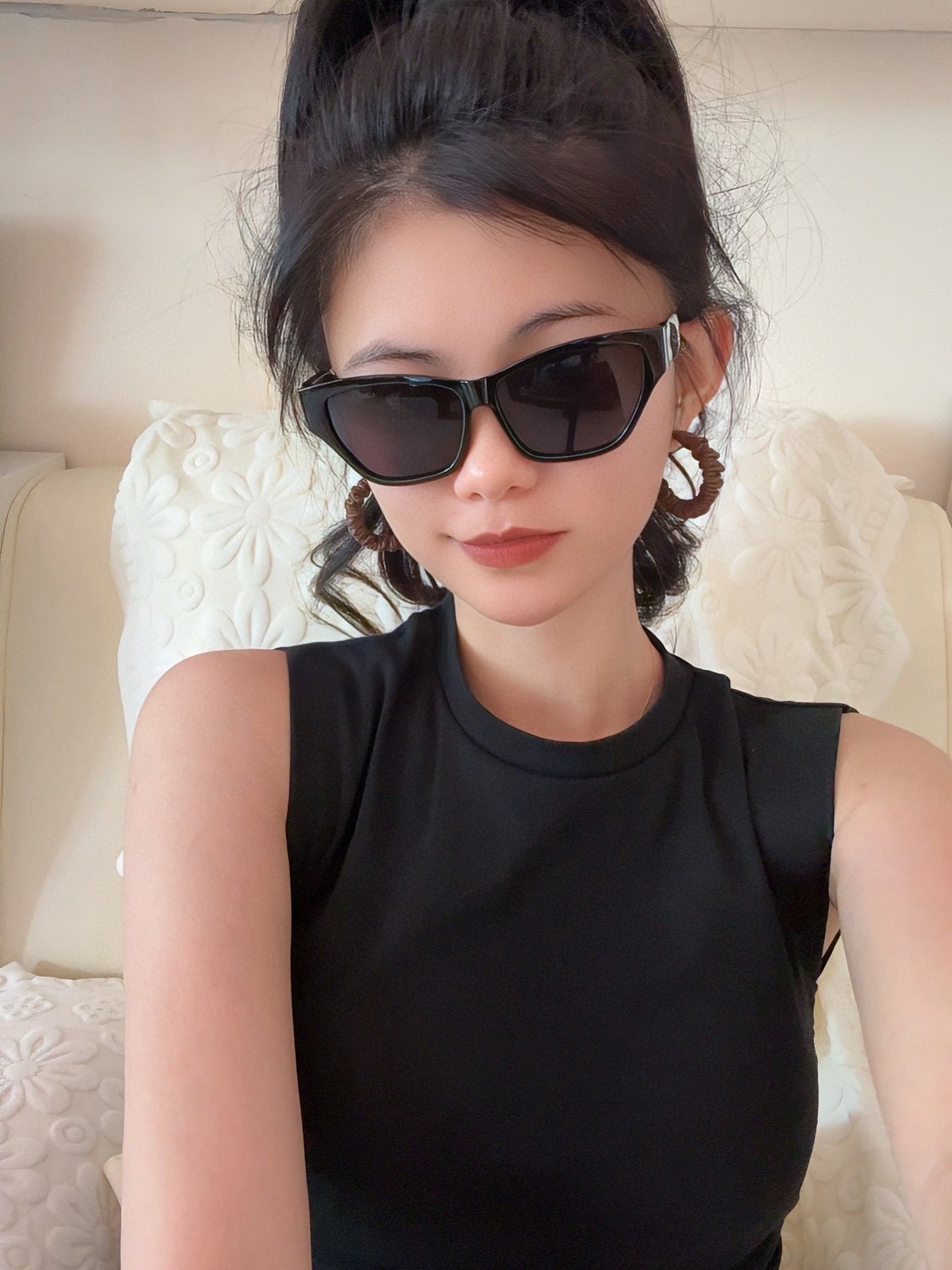 CAT EYE SUNGLASSES L6220 IN ACETATE
