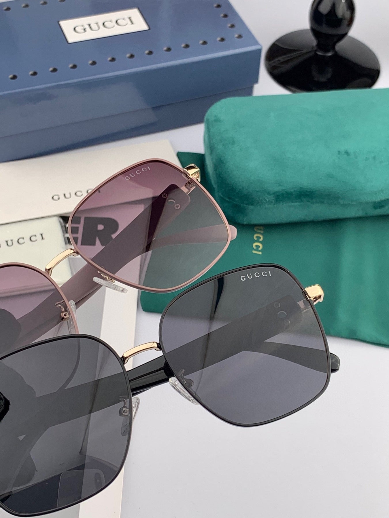 OVERSIZED SQUARE FRAME SUNGLASSES G9388 IN METAL