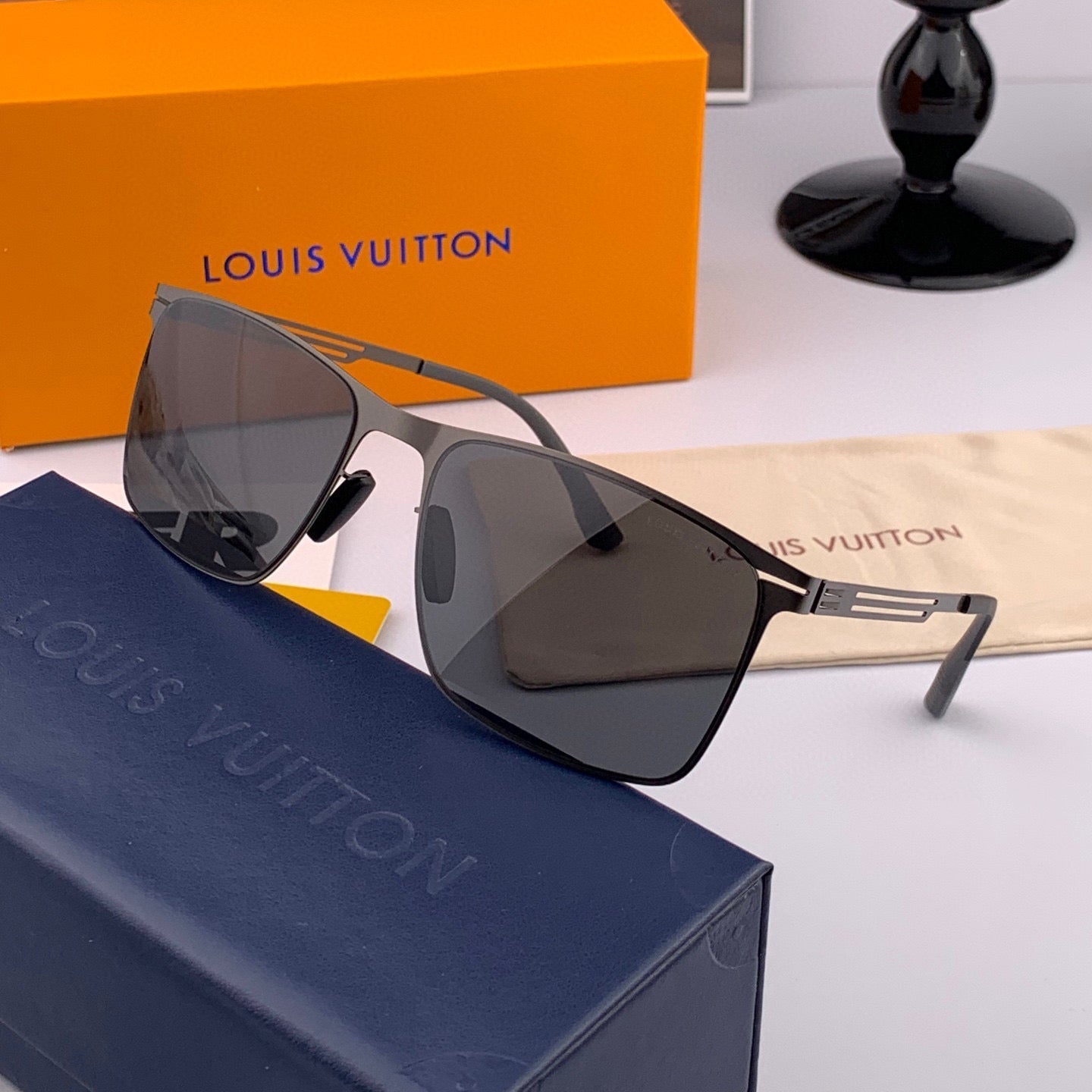 RECTANGULAR SUNGLASSES L169 IN METAL