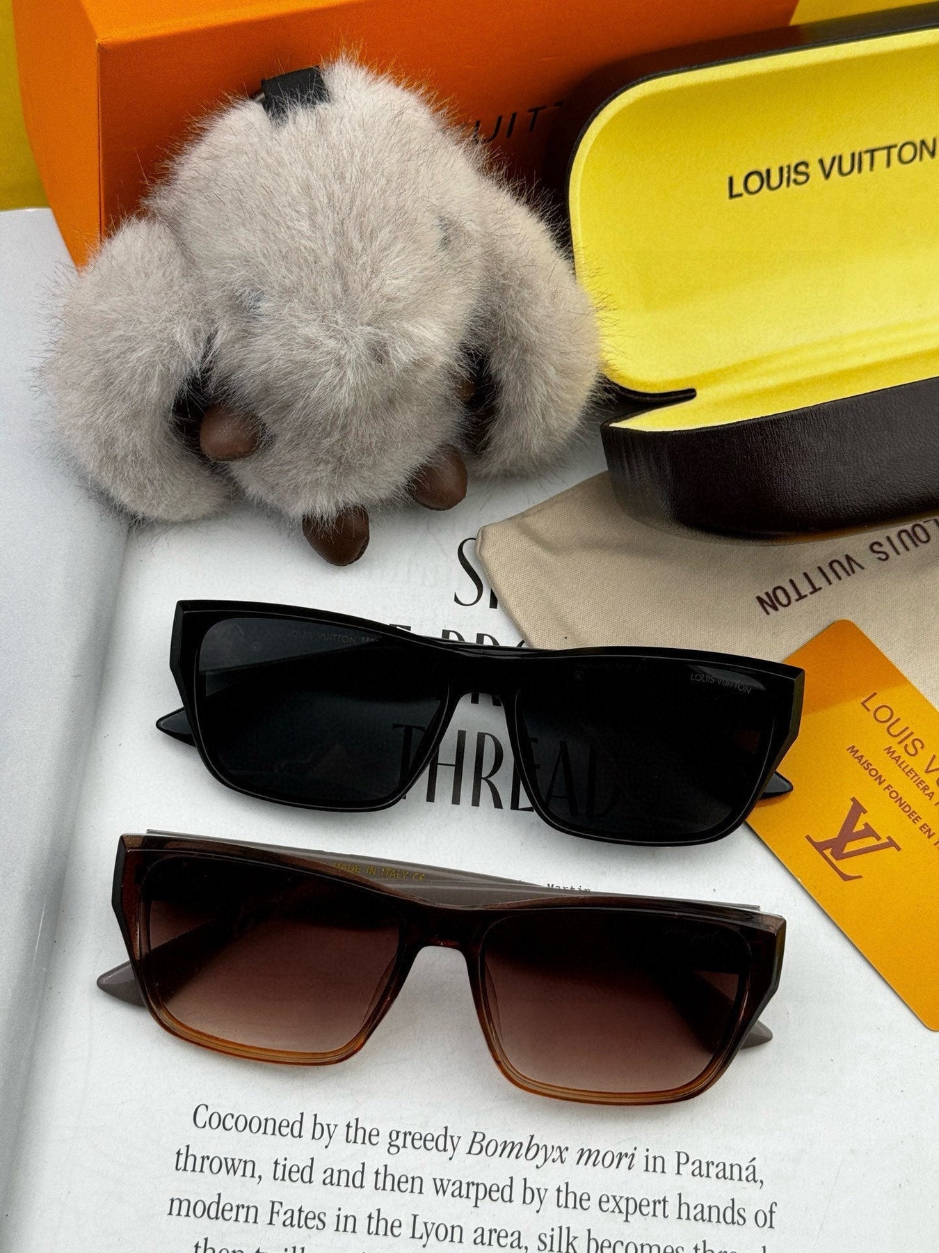 RECTANGLE MONOGRAM SUNGLASS L9550 IN ACETATE FRAME