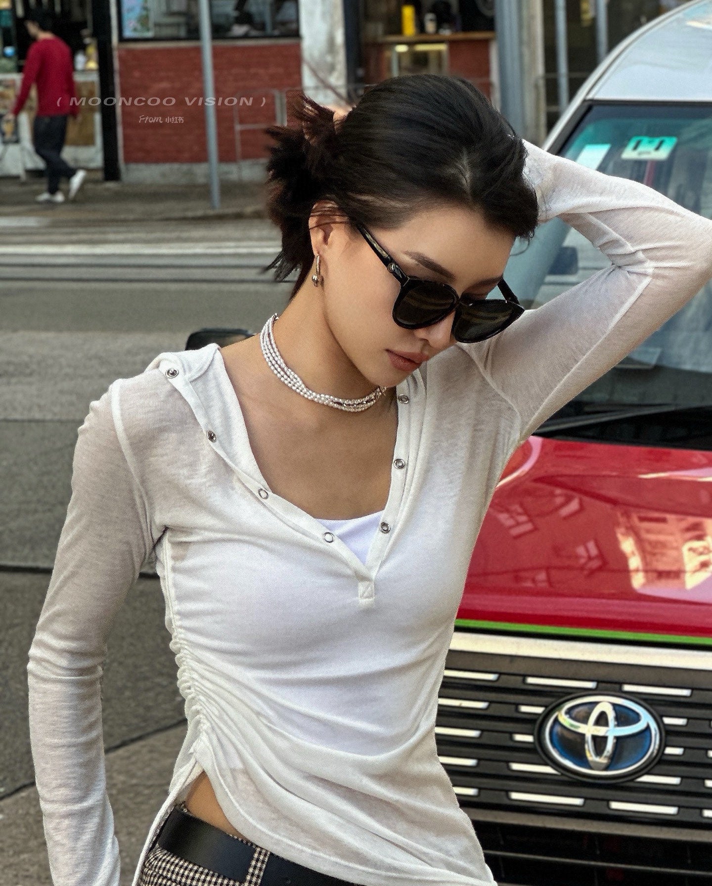 CAT EYE SUNGLASSES L6907 IN ACETATE