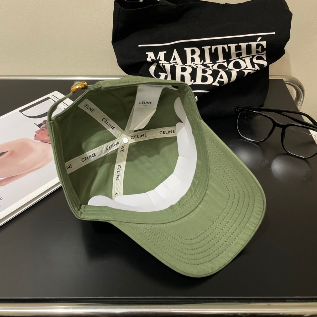 BASEBALL CAP MODEL 650701 IN GREEN COTTON