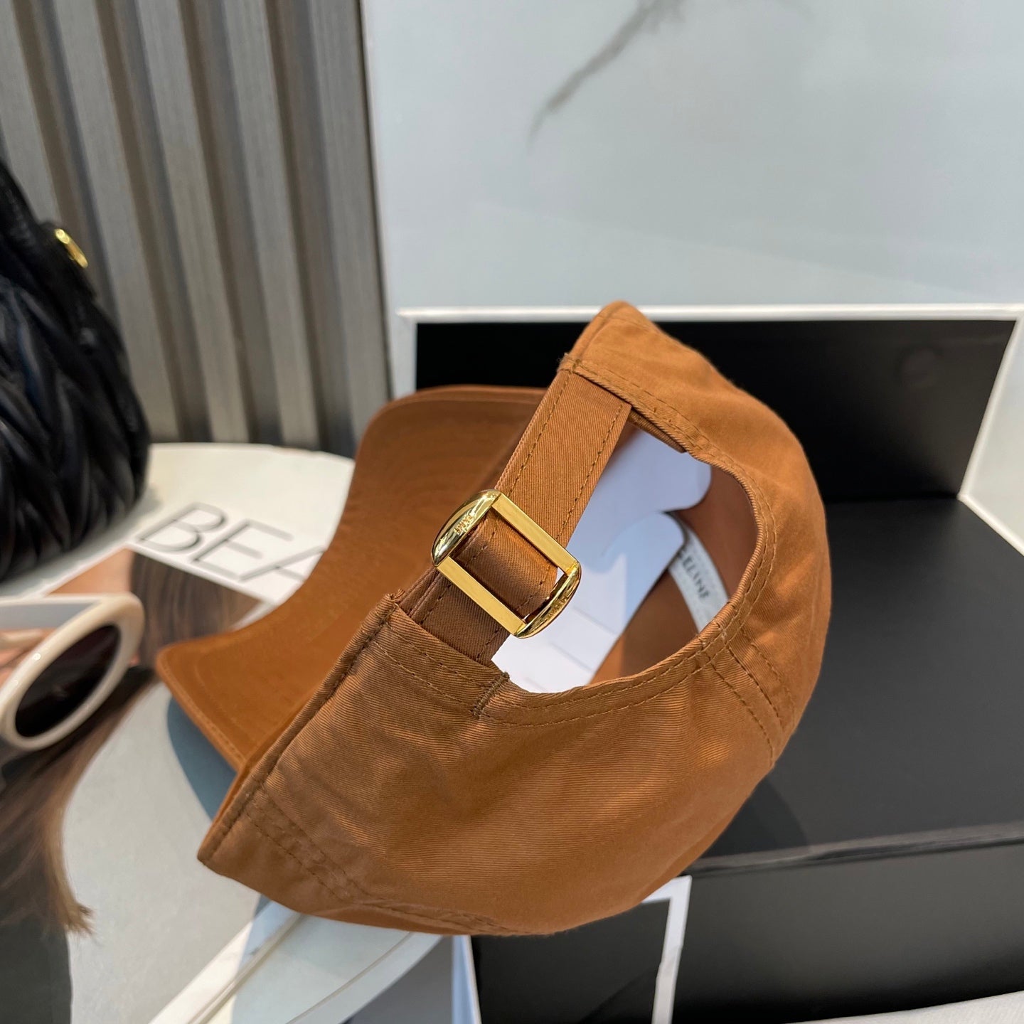 BASEBALL CAP MODEL 650752 IN BURNT ORANGE COTTON