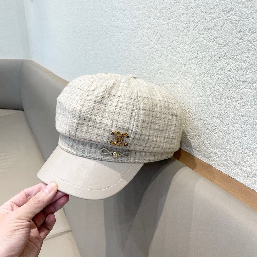 NEWSBOY CAP WHITE 430005