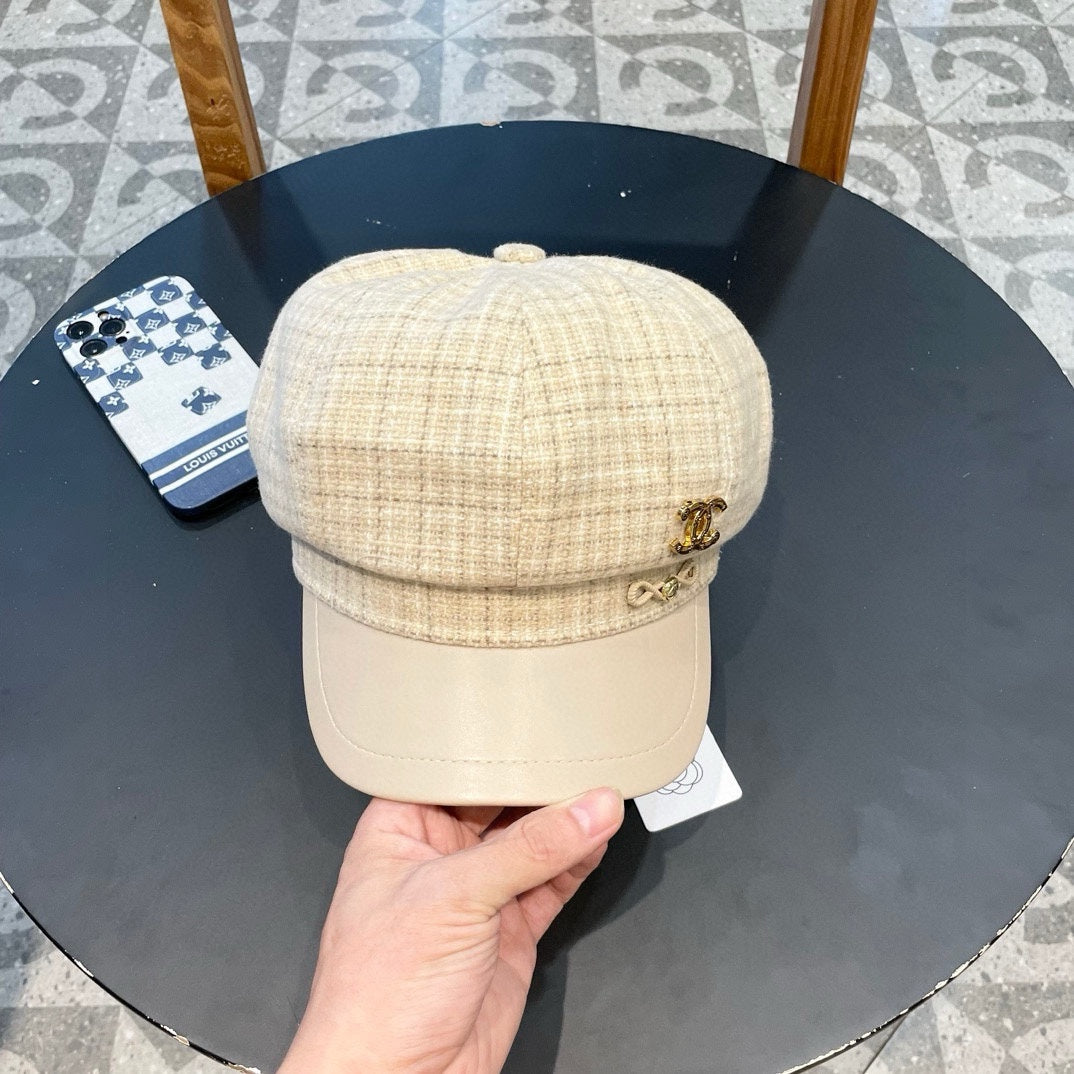 NEWSBOY CAP WHITE 430005