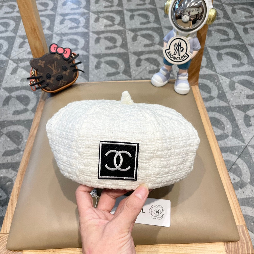 BERET HAT WHITE 431753