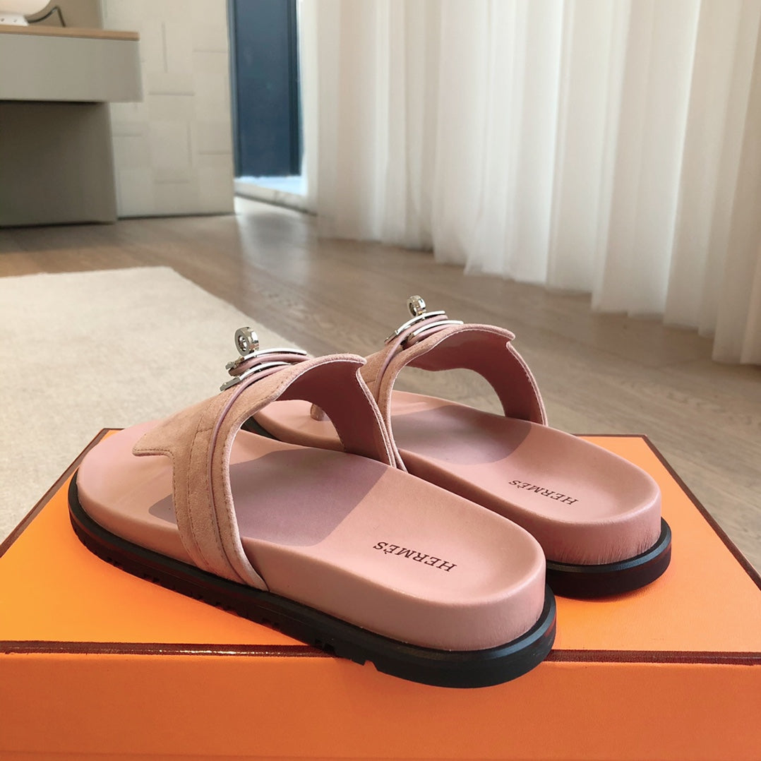 EMPIRE SANDAL LIGHT PINK SUEDE