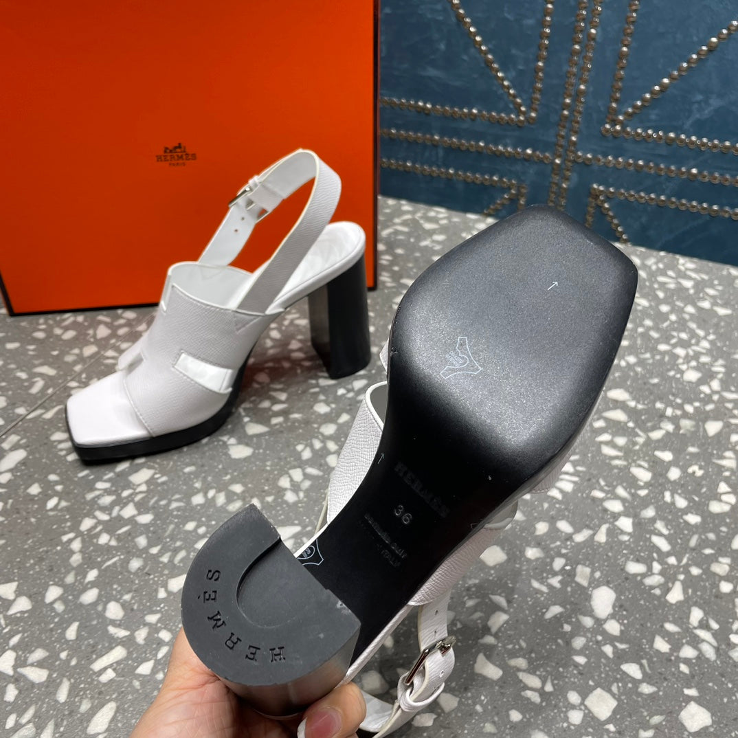 ERIS SANDAL 95 SNOW LAMBSKIN