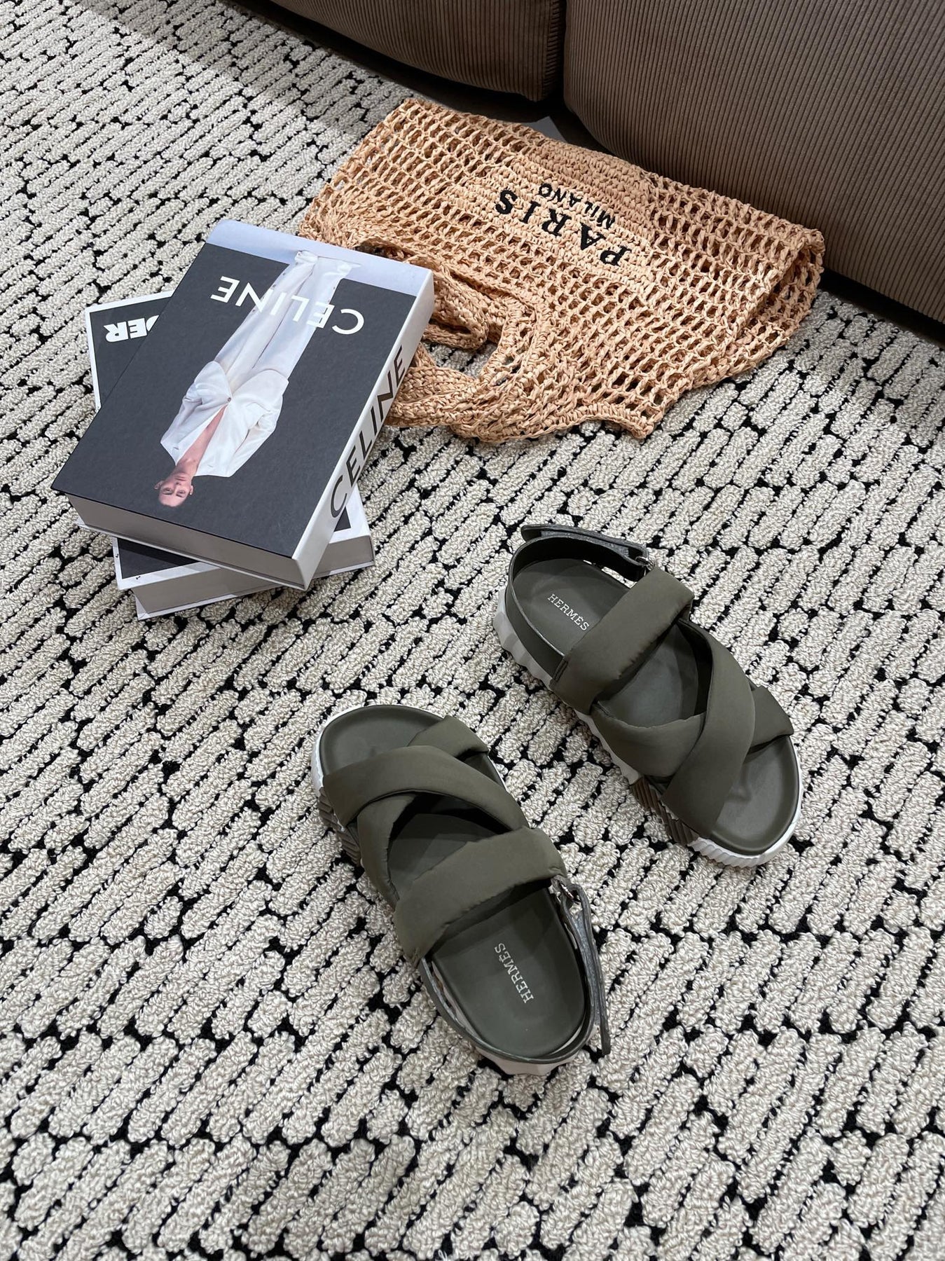 ELECTRIC SANDAL SHADOW CALFSKIN