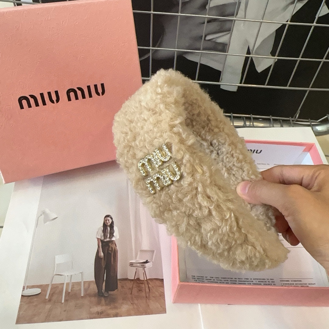 HAIRBAND IN BEIGE SHEARLING 402984