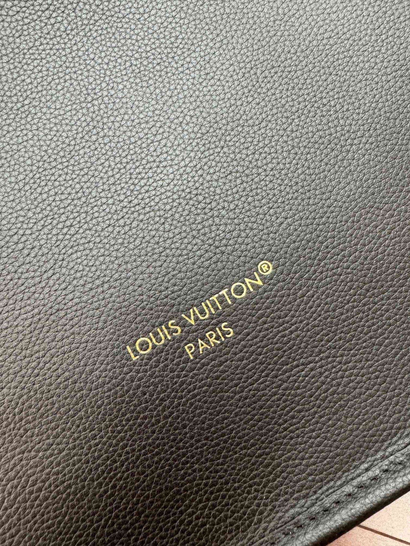 NEVERFULL INSIDE OUT MM BAG 31 IN BROWN MONOGRAM COATED CANVAS AND CALFSKIN