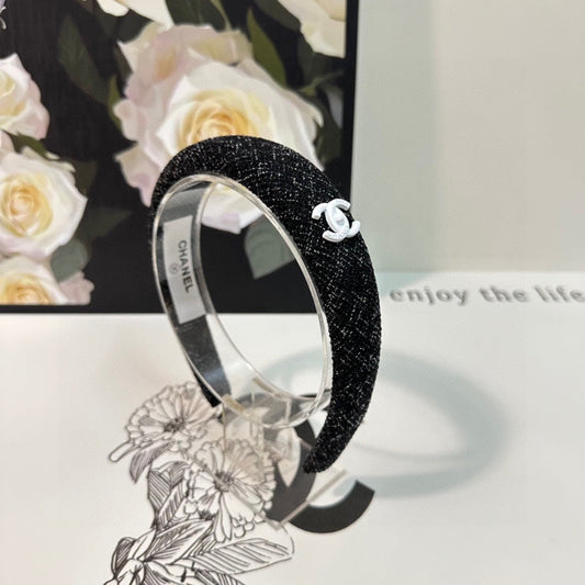 BLACK TWEED HAIRBAND 124639