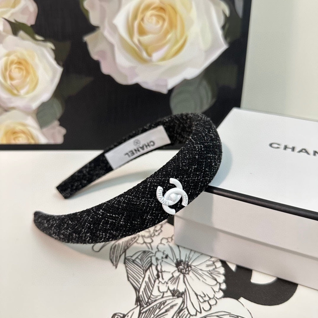 BLACK TWEED HAIRBAND 124639