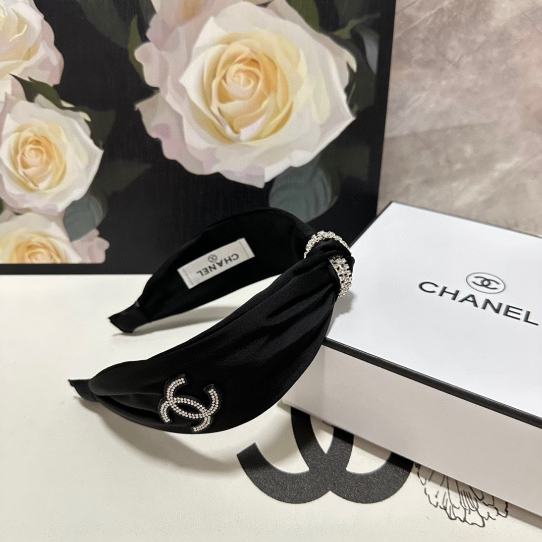 BLACK SILK HEADBAND 168592