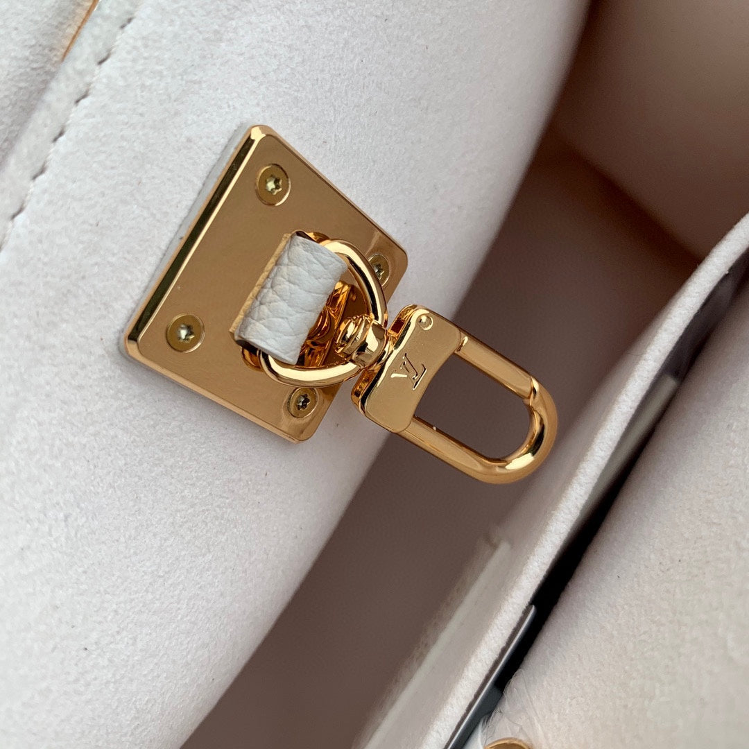 LOCK & GO BAG 24 IN QUARTZ BEIGE GRAIN CALFSKIN