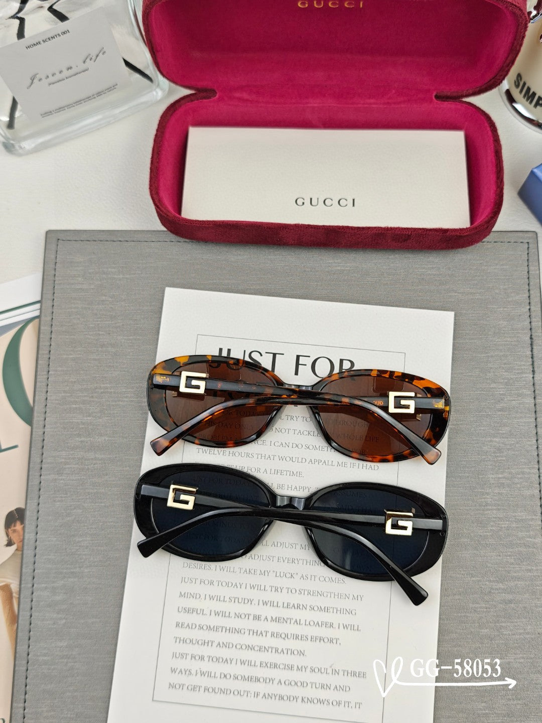 OVAL FRAME SUNGLASSES 58053 IN ACETATE