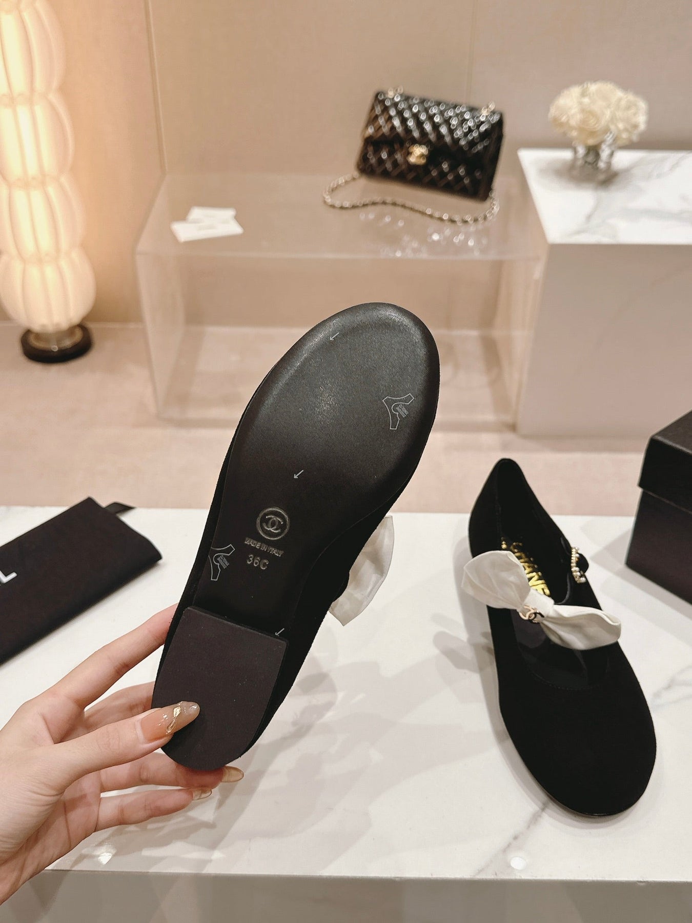 MARY JANE SHOES BLACK CALFSKIN