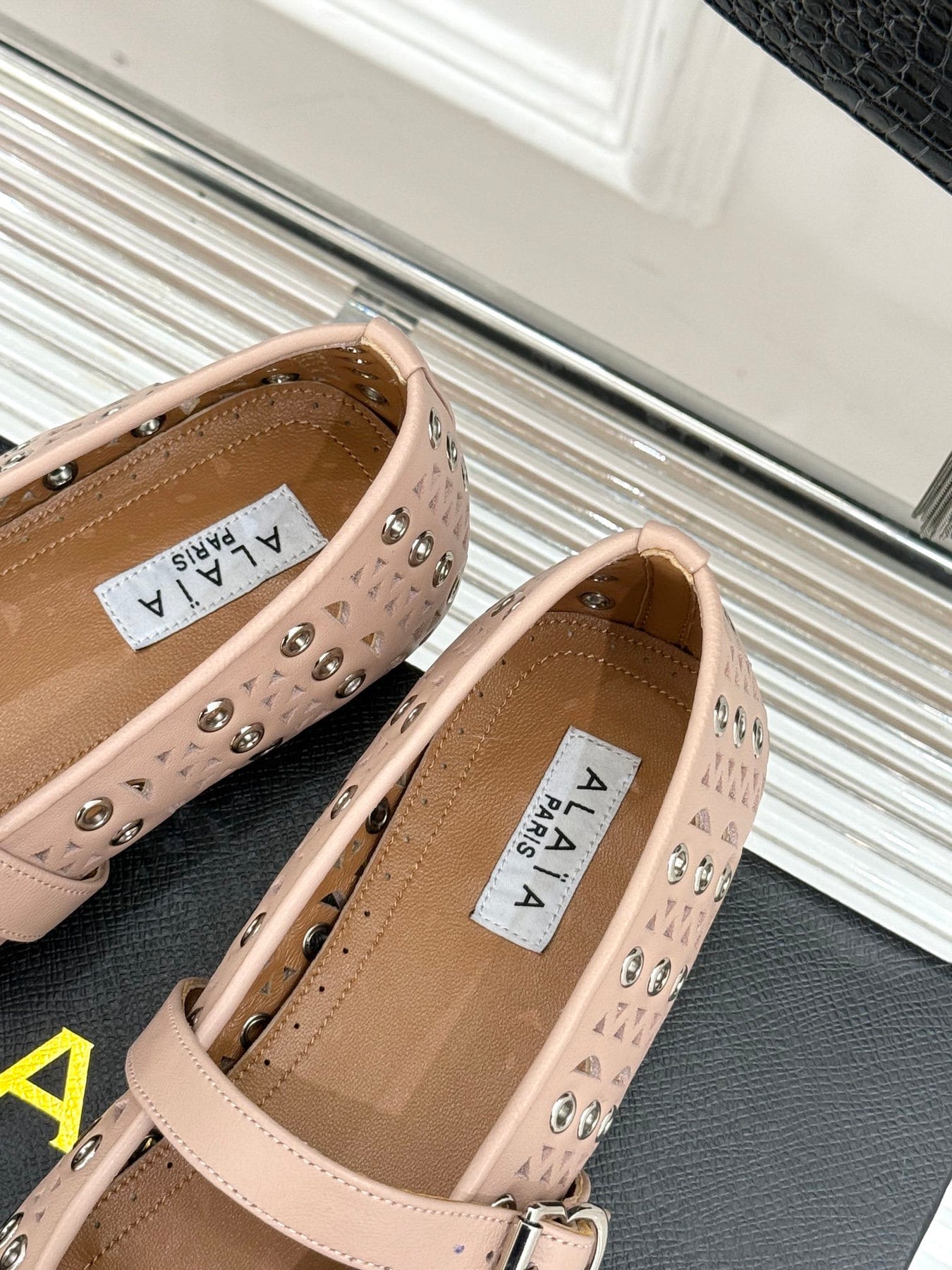 MARY JANE IN PEACH PINK CALFSKIN