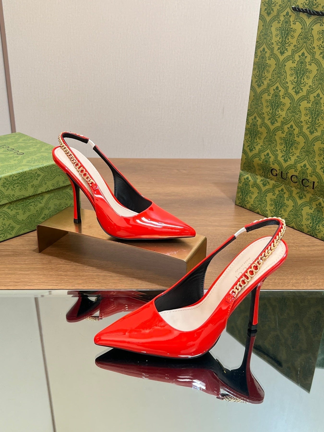 GG SIGNORIA SLINGBACK PUMP CANDY LAMBSKIN