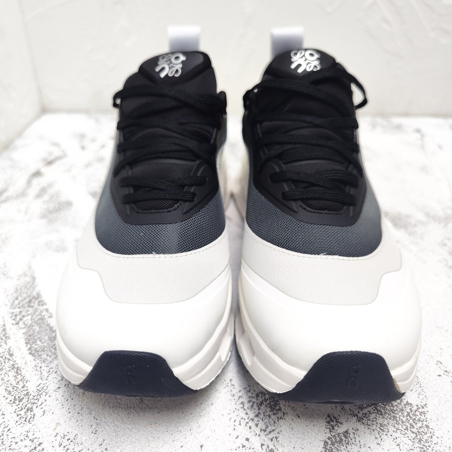 CLOUDTILT 2.0 SNEAKER PALE GRAY MIX BLACK CALFSKIN AND BREATHABLE MESH