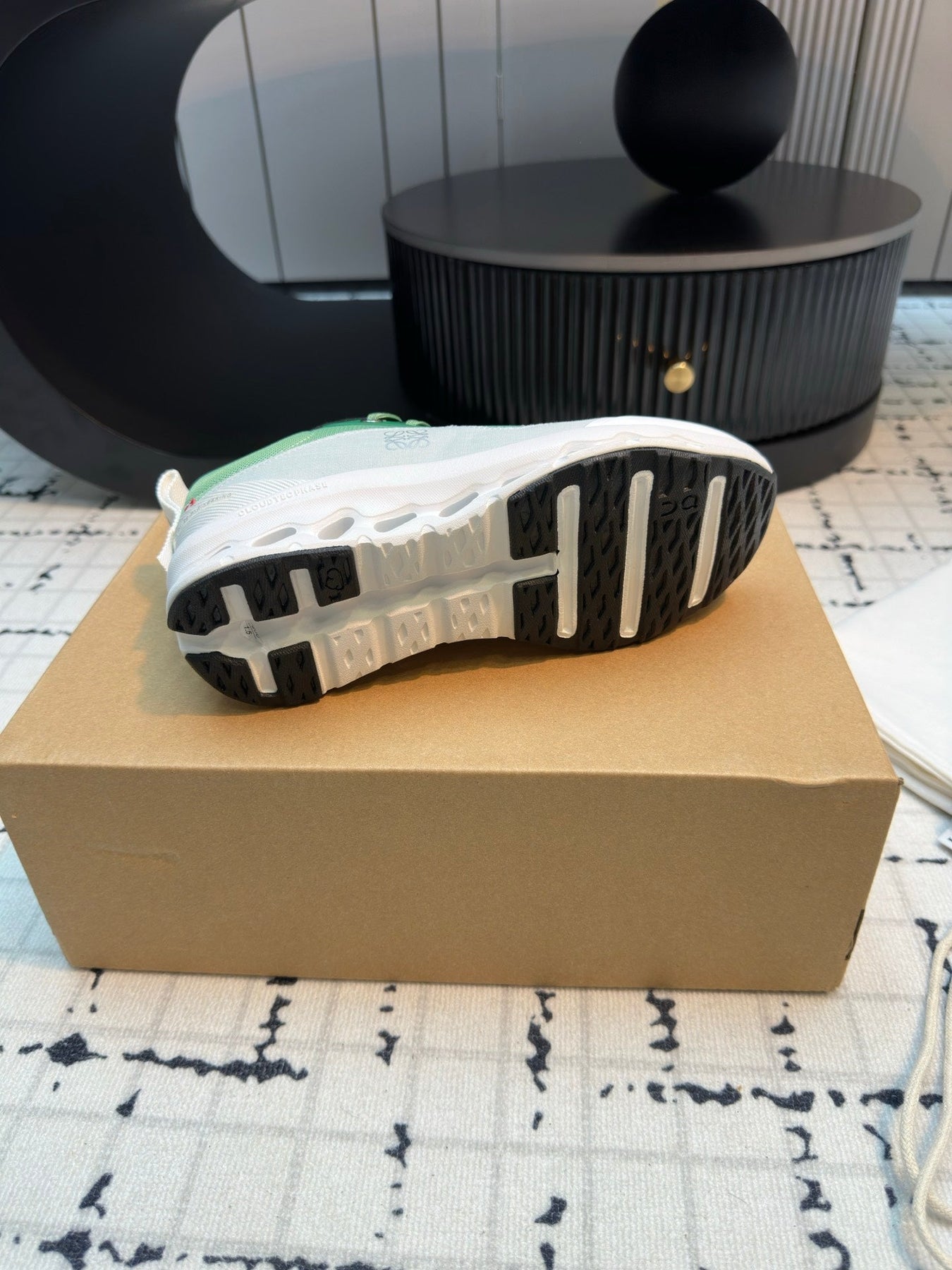 LW CLOUDTILT 2.0 SNEAKER WHITE AND GREEN POLYESTER