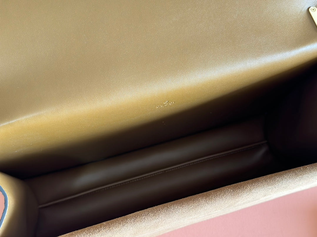 DIONYSUS LAGRE SHOULDER BAG 42 IN BROWN SUEDE