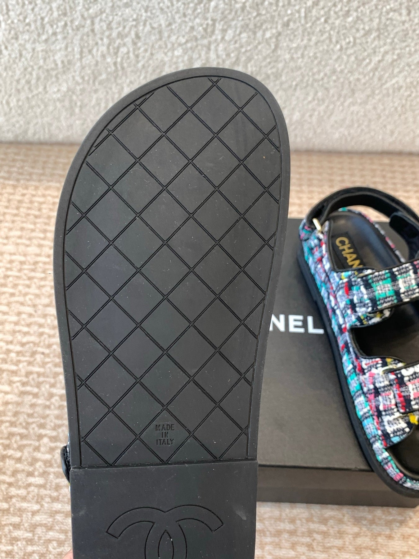 DAD SANDAL IN COLORFUL FABRIC