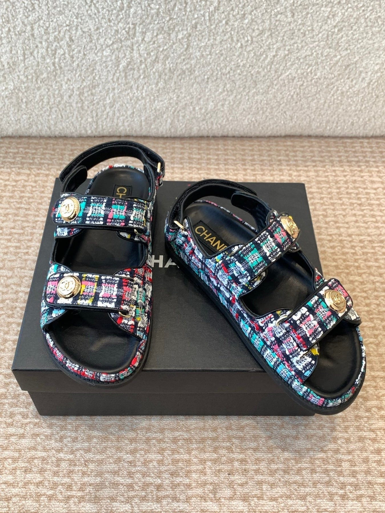 DAD SANDAL IN COLORFUL FABRIC