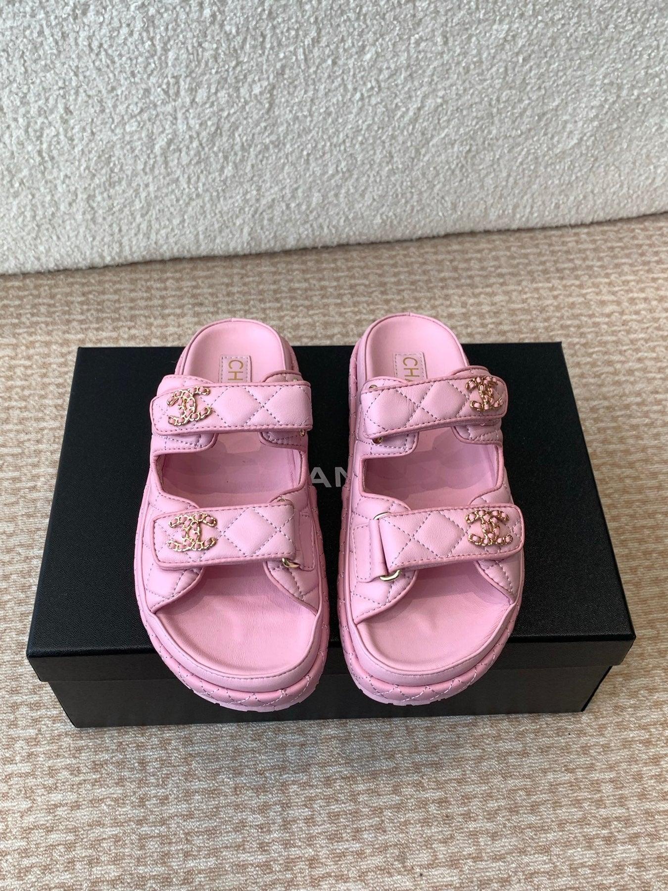 DAD SANDAL IN PALE PINK CALFSKIN MULE