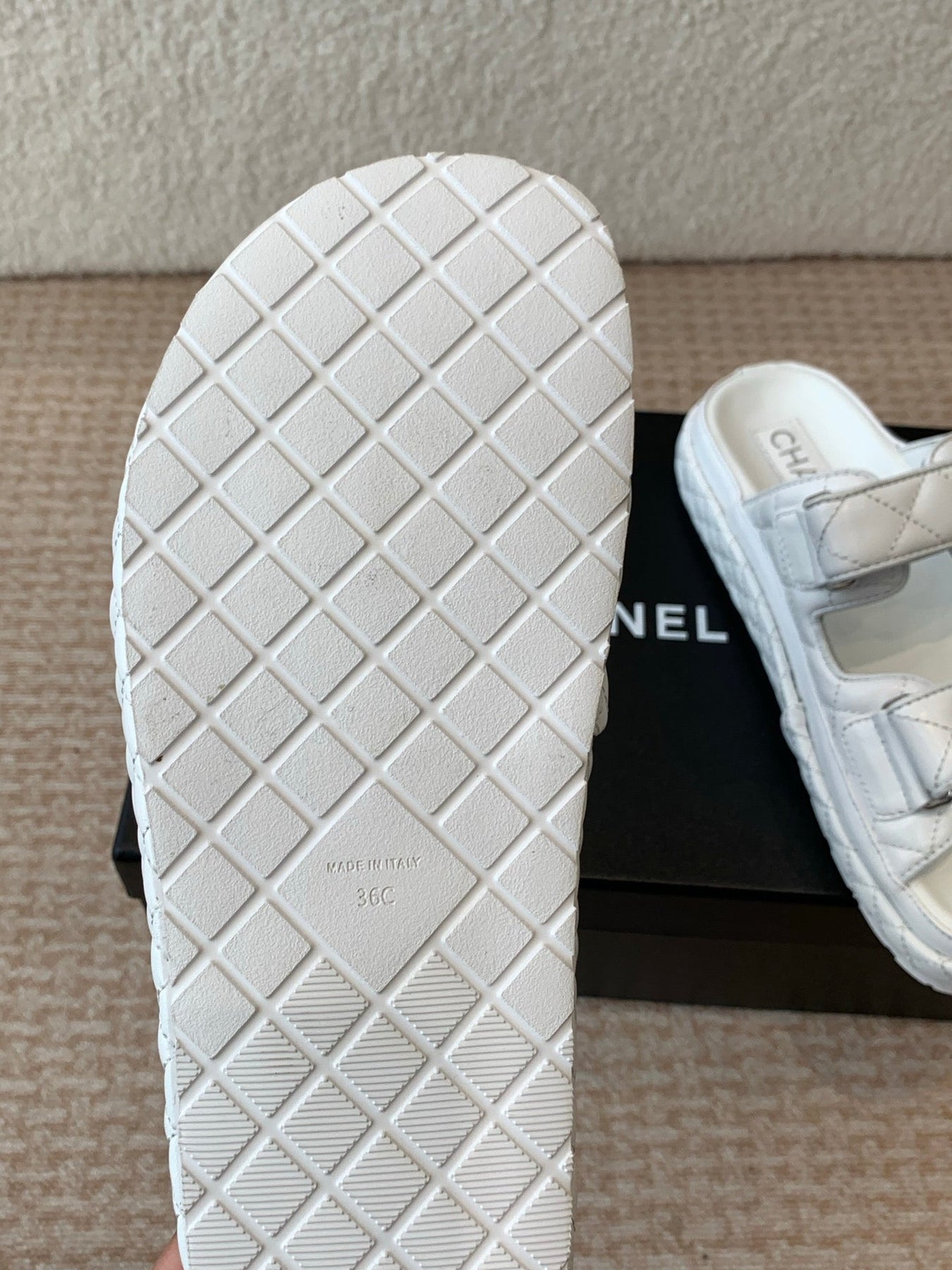 DAD SANDAL IN WHITE CALFSKIN MULE
