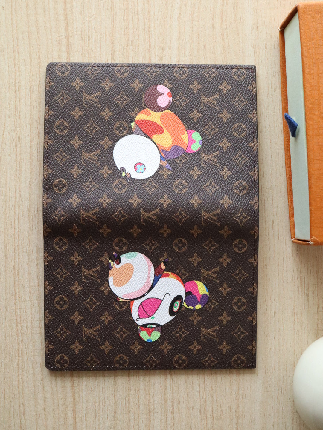 DOLL PASSPORT WALLET IN CHOCOLATE BROWN MONOGRAM CALFSKIN
