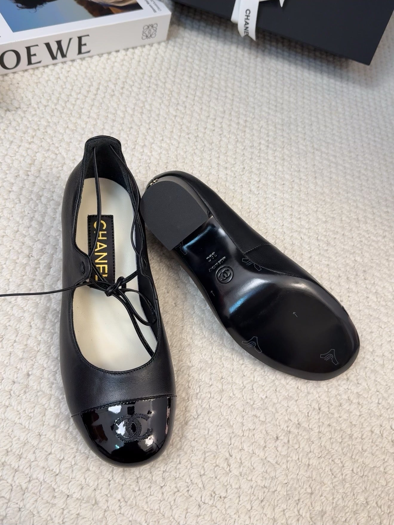 MARY JANE PUMPS 55 MM IN BLACK LAMBSKIN