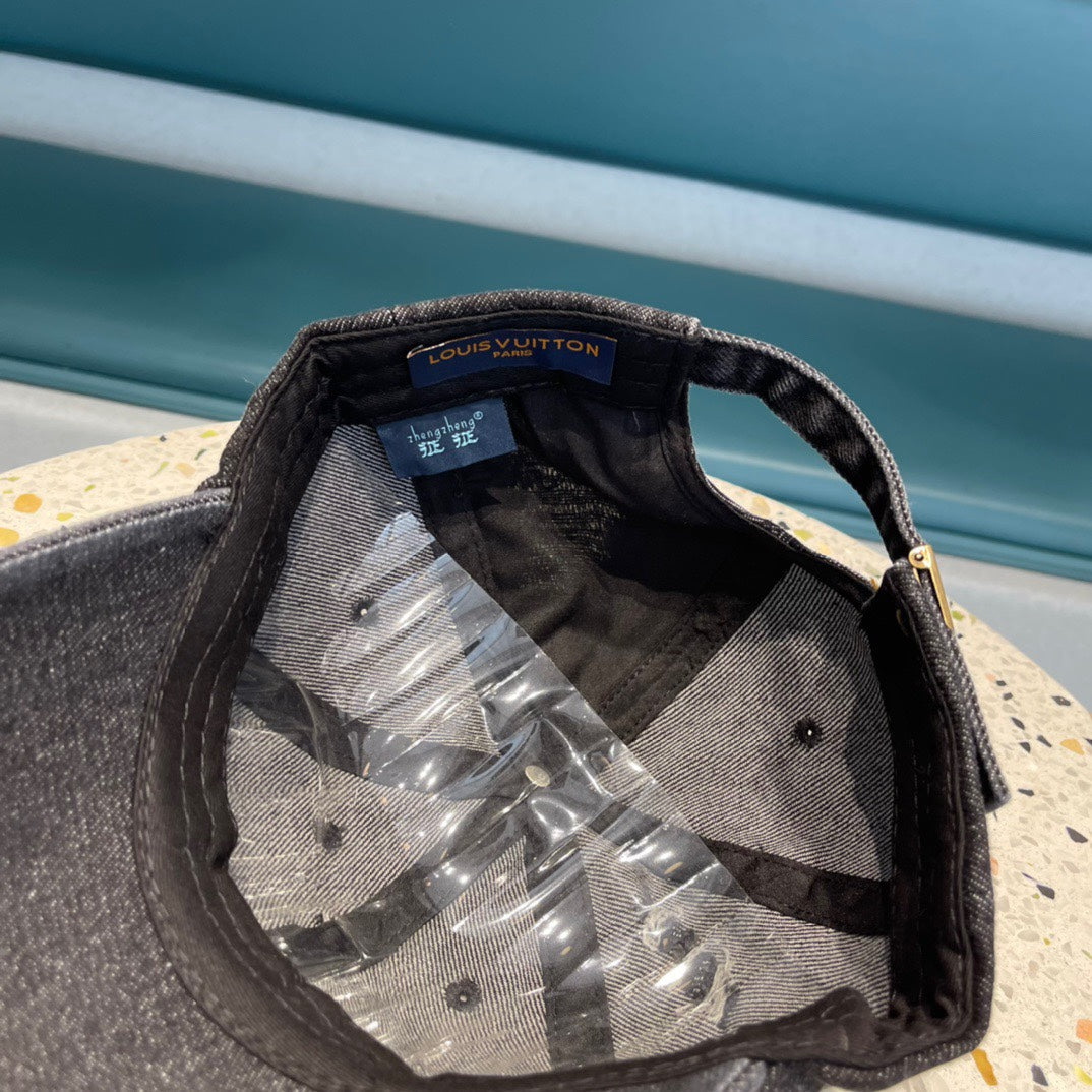 BASEBALL CAP IN BLACK DENIM 433087