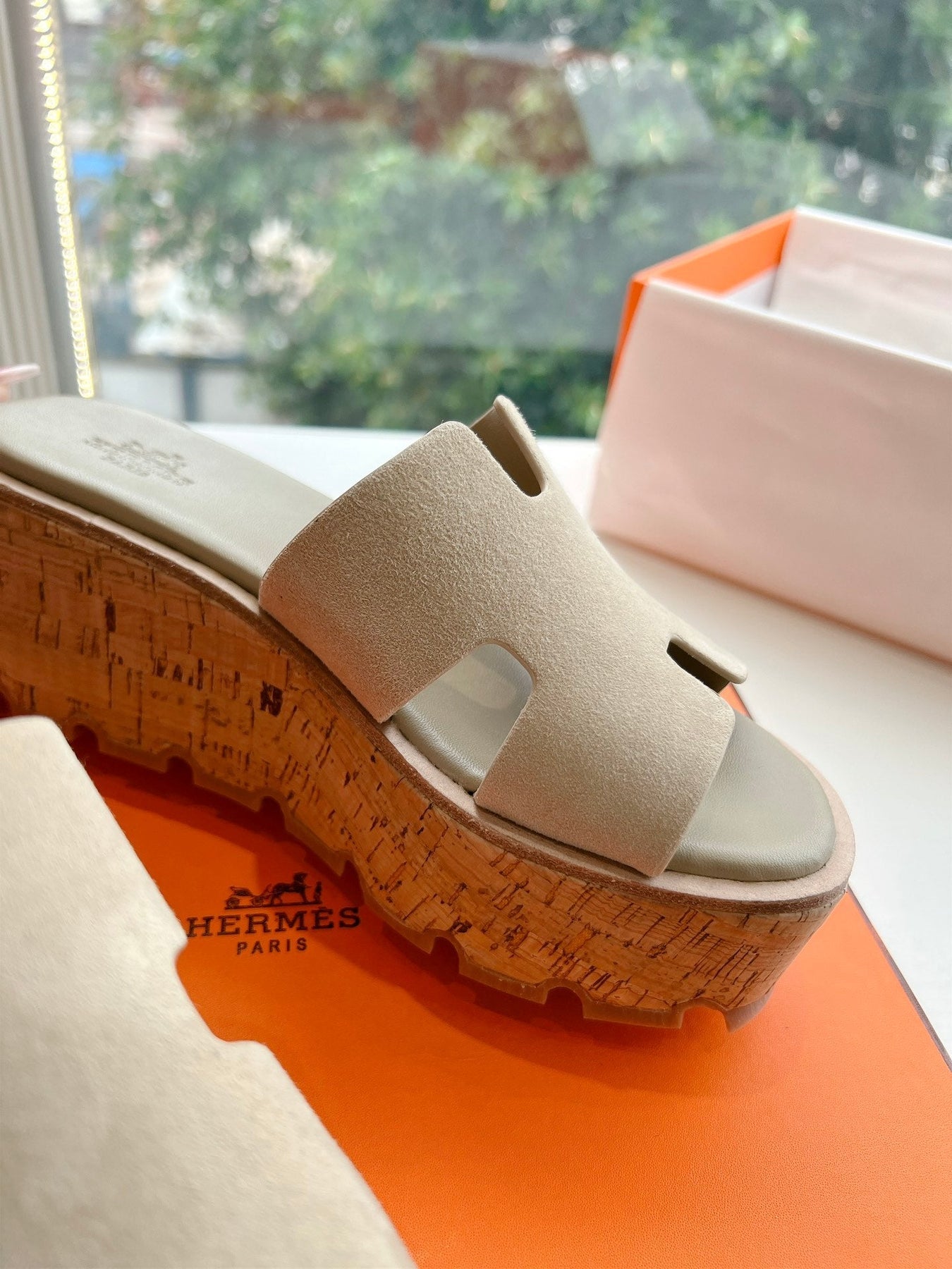 EZE 65 SANDAL CREAM SUEDE