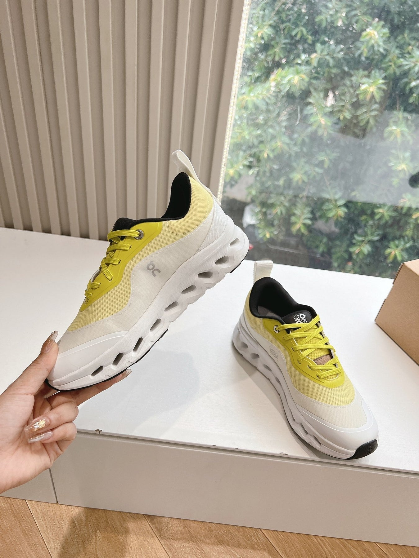LW CLOUDTILT 2.0 SNEAKER WHITE AND YELLOW POLYESTER