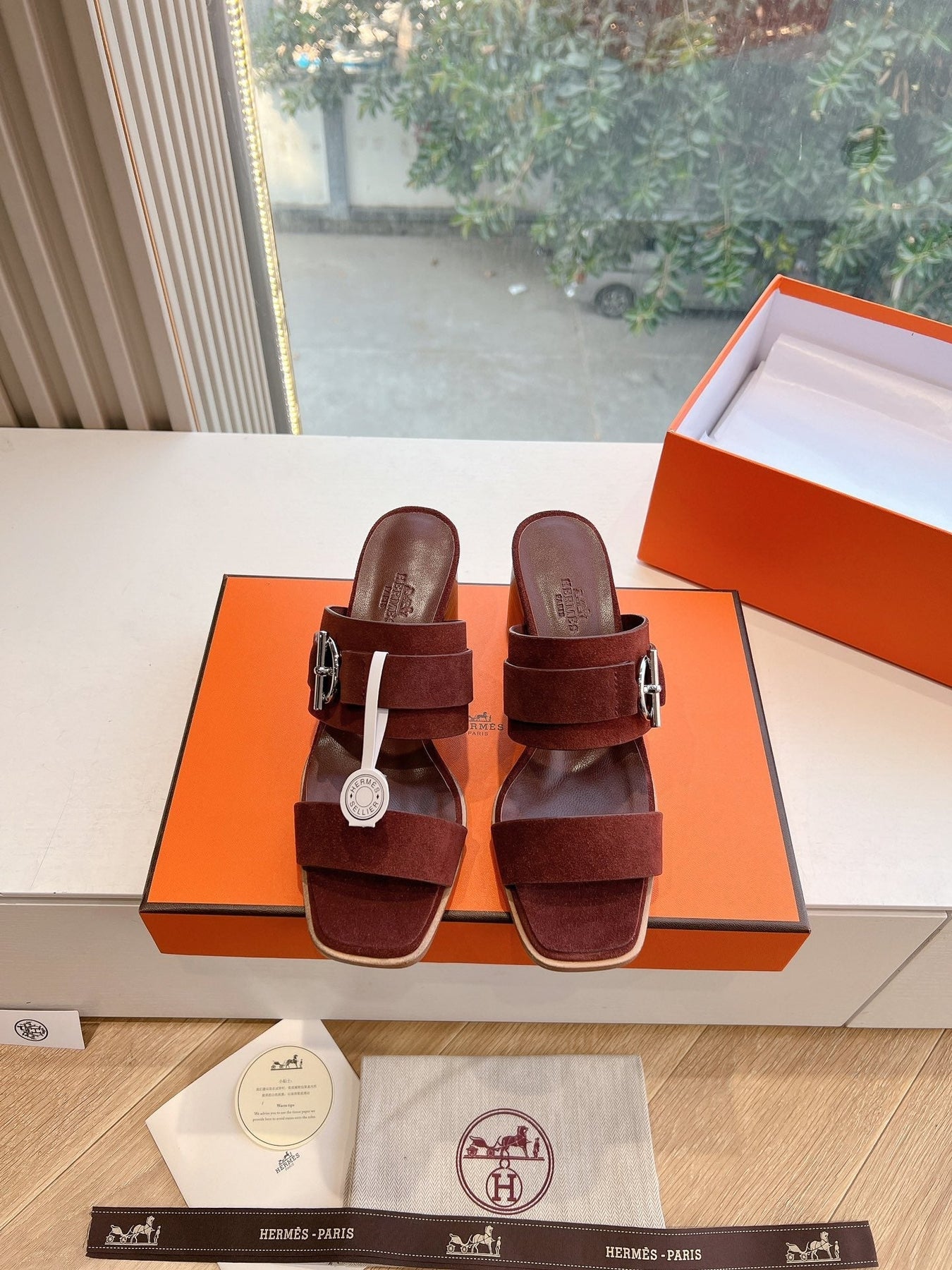 KUTE 60 SANDAL IN CHESTNUT BROWN SUEDE