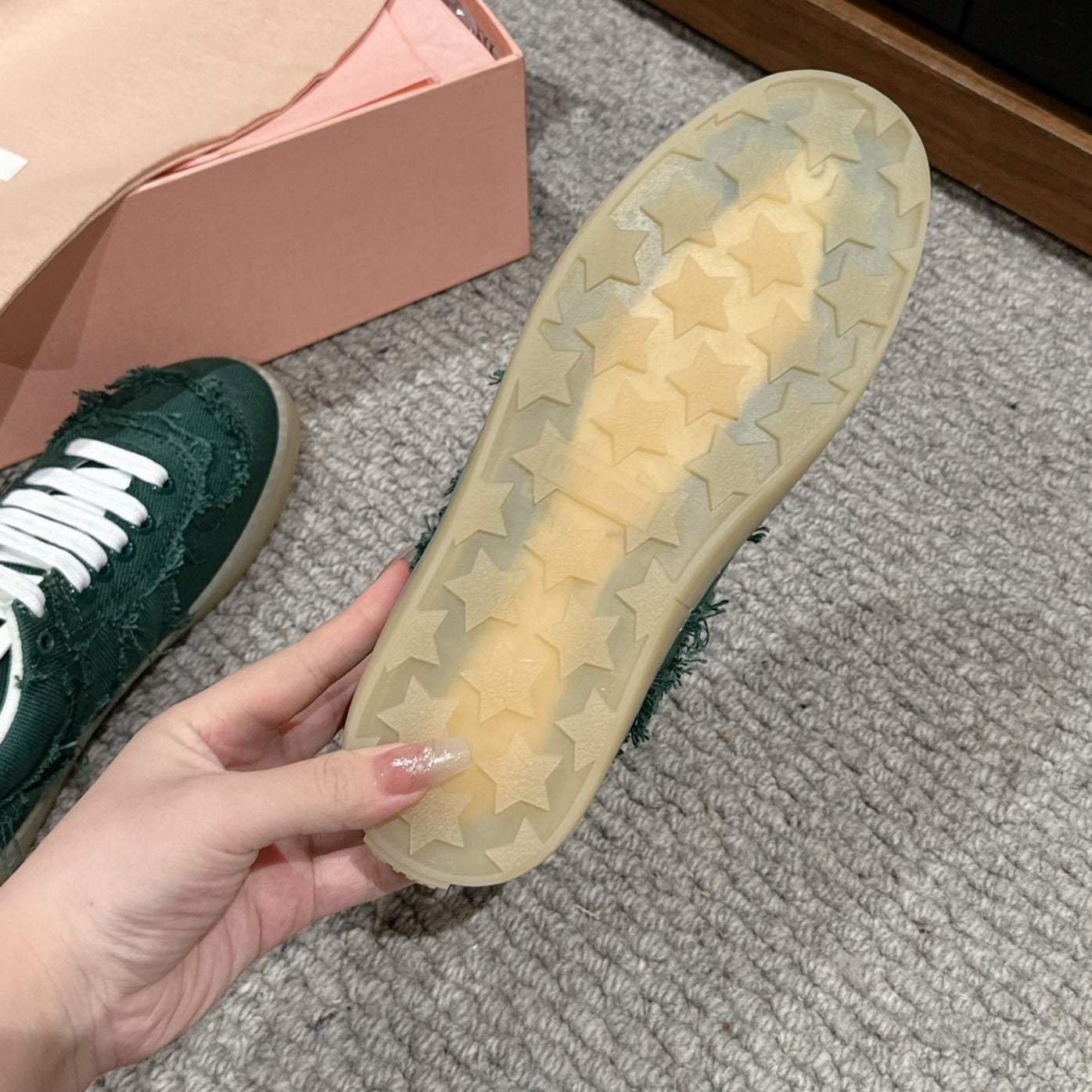 Dexun Sneaker Dark Green Canvas