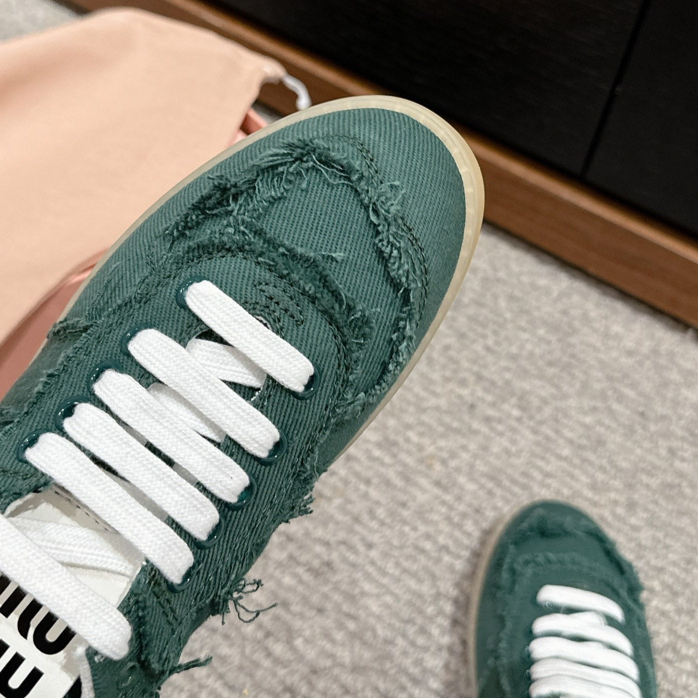 Dexun Sneaker Dark Green Canvas