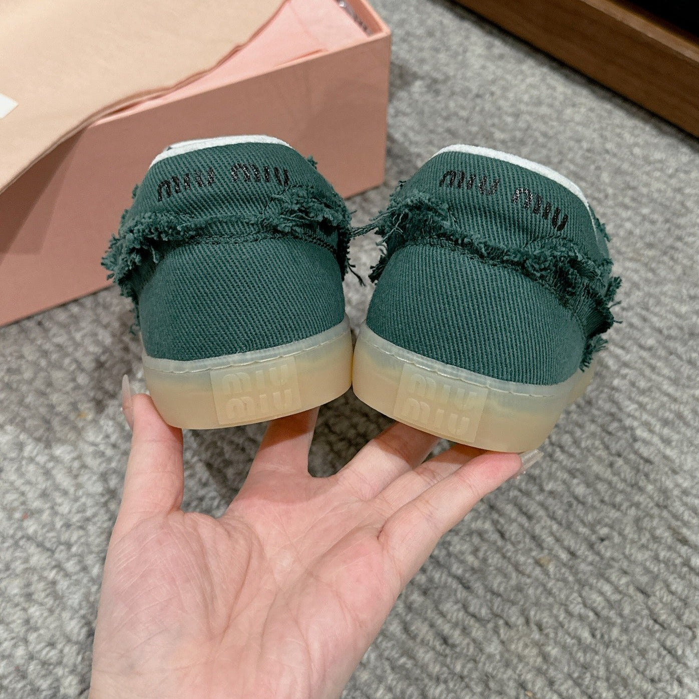 Dexun Sneaker Dark Green Canvas