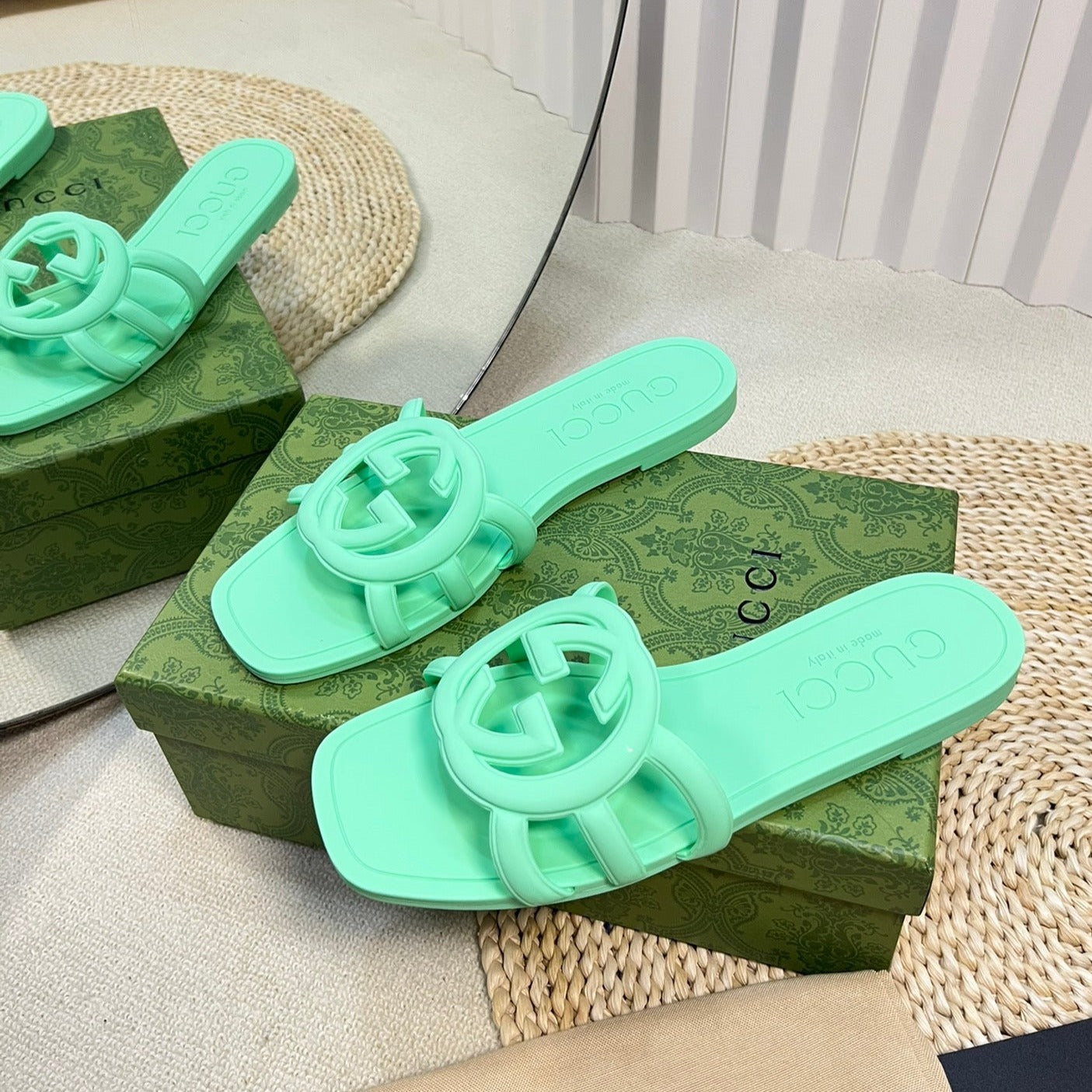 GG Rubber Slide Blue Cadet