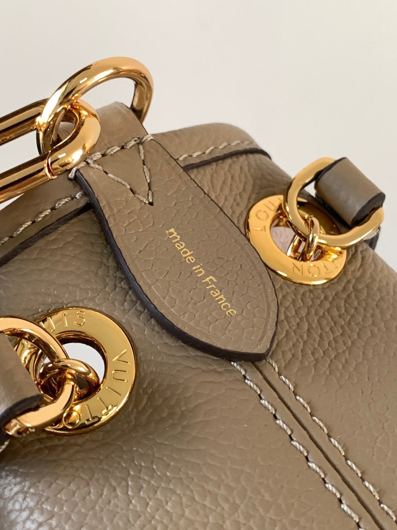 BUNDLE BAG 28 IN CREAM MIX GREY MONOGRAM EMPREINTE COWHIDE