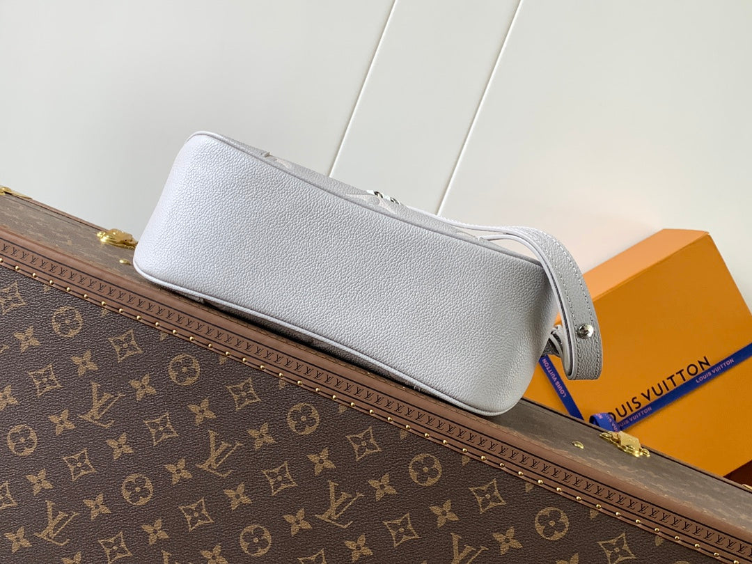 BOULOGNE 29 IN GREY MONOGRAM EMPREINTE LEATHER SILVER HARDWARE