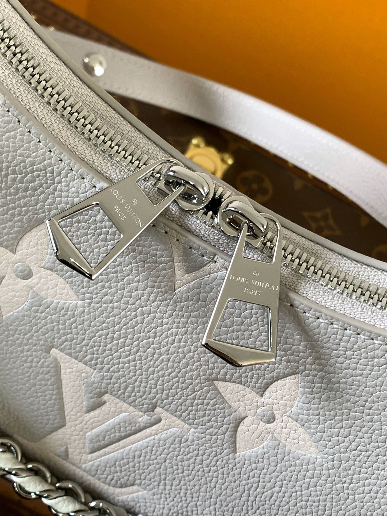 BOULOGNE 29 IN GREY MONOGRAM EMPREINTE LEATHER SILVER HARDWARE